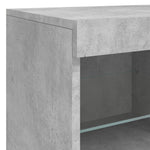Skjenk Med Led-Lys Betonggrå 163X37X67 Cm