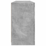 Skjenk Med Led-Lys Betonggrå 163X37X67 Cm