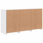Skjenk Med Led-Lys Hvit 123X37X67 Cm