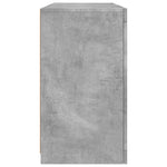 Skjenk Med Led-Lys Betonggrå 123X37X67 Cm