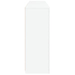 Skjenk Med Led-Lys Hvit 162X37X100 Cm
