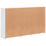 Skjenk Med Led-Lys Hvit 162X37X100 Cm