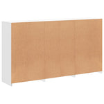 Skjenk Med Led-Lys Hvit 181,5X37X100 Cm