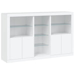 Skjenk Med Led-Lys Hvit 162X37X100 Cm