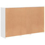 Skjenk Med Led-Lys Hvit 162X37X100 Cm