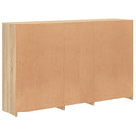 Skjenk Med Led-Lys Sonoma Eik 162X37X100 Cm