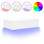 Tv-Benk Med Led-Lys Hvit 60X35X15,5 Cm