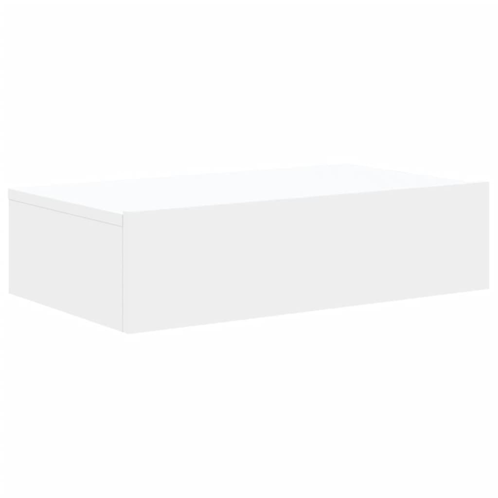 Tv-Benk Med Led-Lys Hvit 60X35X15,5 Cm