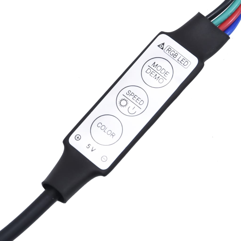 Tv-Benk Med Led-Lys Hvit 60X35X15,5 Cm