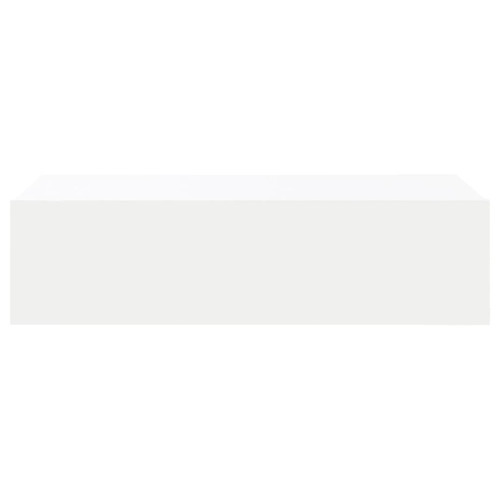 Tv-Benk Med Led-Lys Hvit 60X35X15,5 Cm