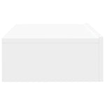 Tv-Benk Med Led-Lys Hvit 60X35X15,5 Cm