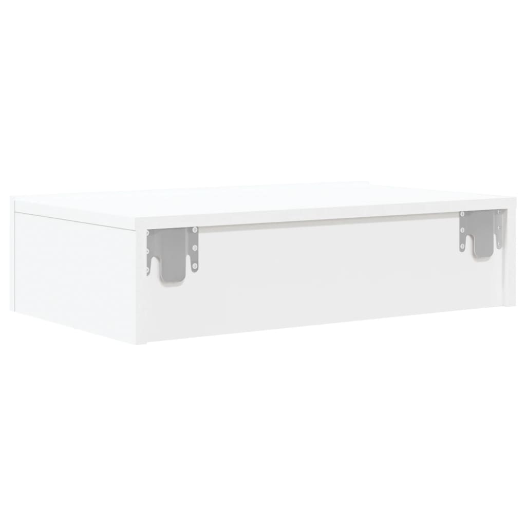 Tv-Benk Med Led-Lys Hvit 60X35X15,5 Cm