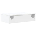Tv-Benk Med Led-Lys Hvit 60X35X15,5 Cm