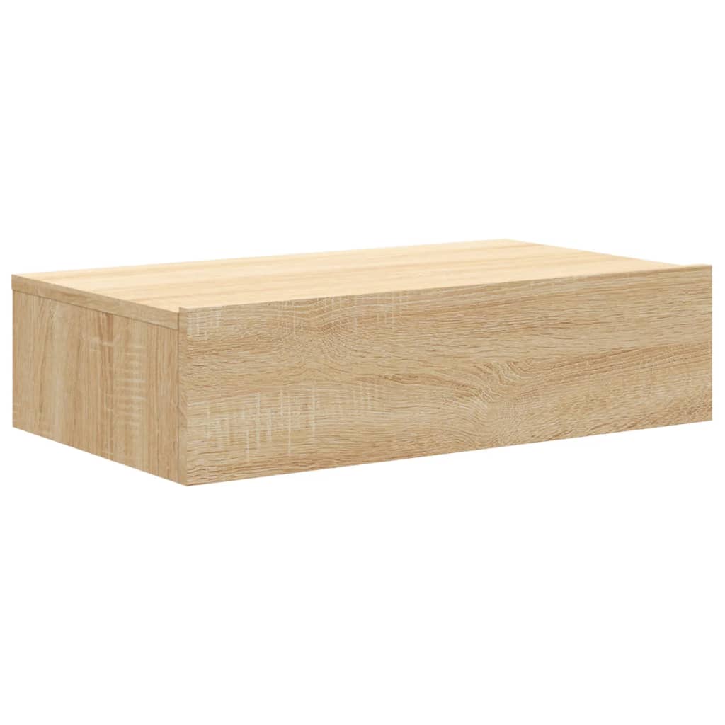 Tv-Benk Med Led-Lys Sonoma Eik 60X35X15,5 Cm