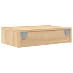 Tv-Benk Med Led-Lys Sonoma Eik 60X35X15,5 Cm