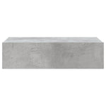 Tv-Benk Med Led-Lys Betonggrå 60X35X15,5 Cm