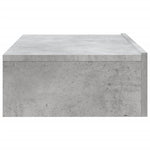 Tv-Benk Med Led-Lys Betonggrå 60X35X15,5 Cm