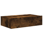Tv-Benk Med Led-Lys Røkt Eik 60X35X15,5 Cm