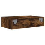 Tv-Benk Med Led-Lys Røkt Eik 60X35X15,5 Cm