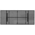 Hagebord Med Glassplate Svart 190X80X74 Cm Polyrotting