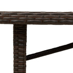Hagebord Med Glassplate Brun 190X80X74 Cm Polyrotting