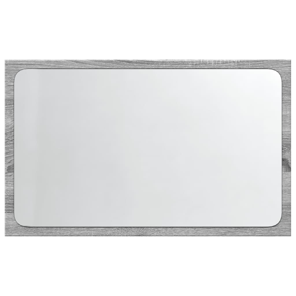 Baderomsspeil Med Led Grå Sonoma 60X8,5X38 Cm Konstruert Tre