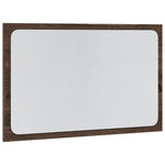 Baderomsspeil Med Led Brun Eik 60X8,5X38 Cm Konstruert Tre