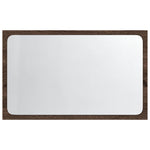 Baderomsspeil Med Led Brun Eik 60X8,5X38 Cm Konstruert Tre