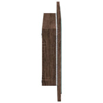 Baderomsspeil Med Led Brun Eik 60X8,5X38 Cm Konstruert Tre