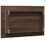 Baderomsspeil Med Led Brun Eik 60X8,5X38 Cm Konstruert Tre