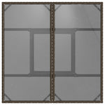 Hagebord Med Glassplate Brun 80X80X75 Cm Polyrotting
