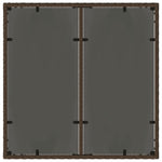 Hagebord Med Glassplate Brun 90X90X75 Cm Polyrotting