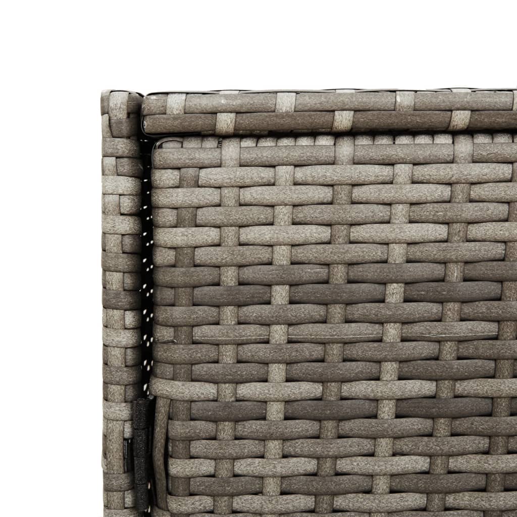 Utendørs Oppbevaringsskap Grå 83X45X76 Cm Polyrotting
