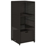 Putekasse Svart 50X55X115 Cm Polyrotting