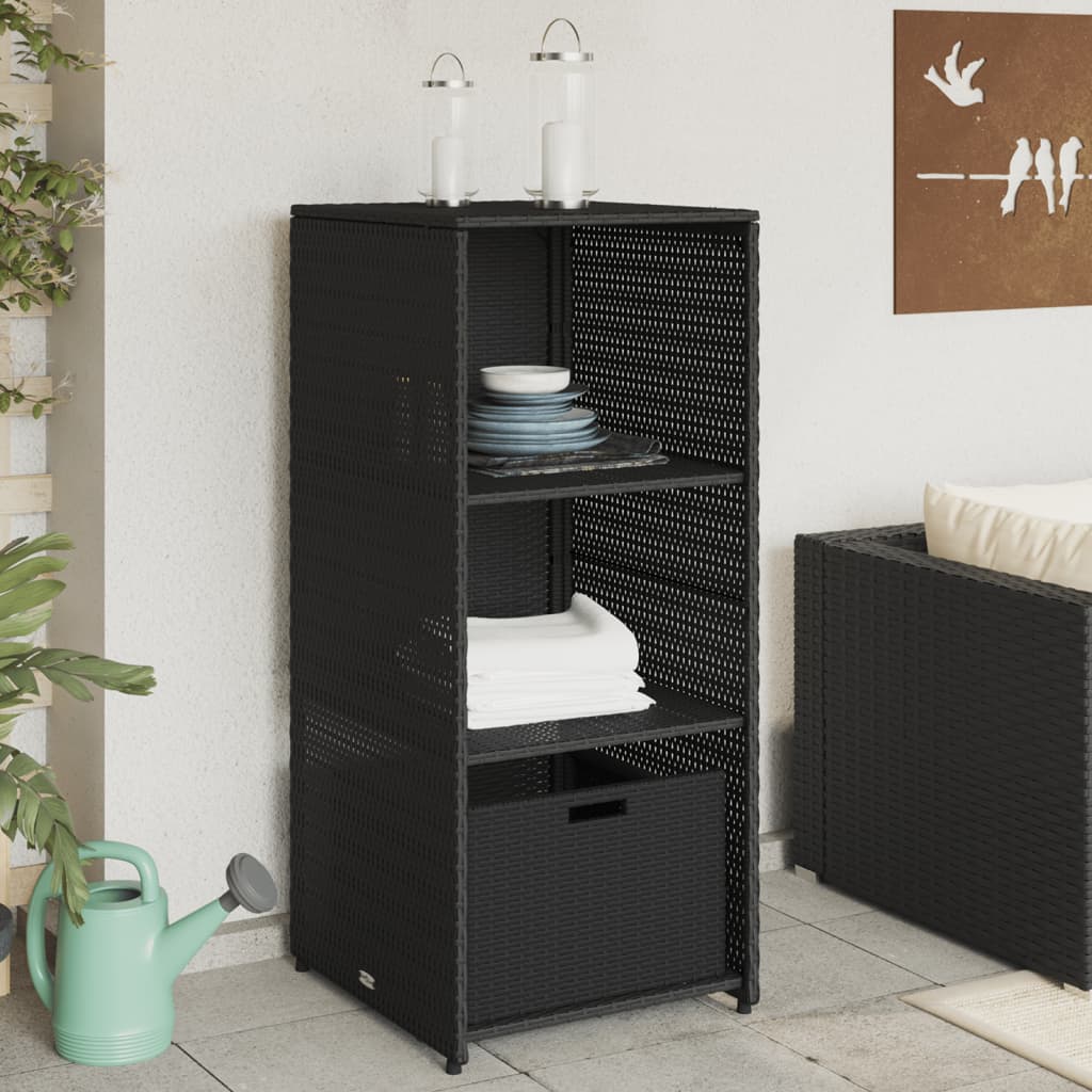 Putekasse Svart 50X55X115 Cm Polyrotting