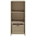 Putekasse Beige 50X55X115 Cm Polyrotting