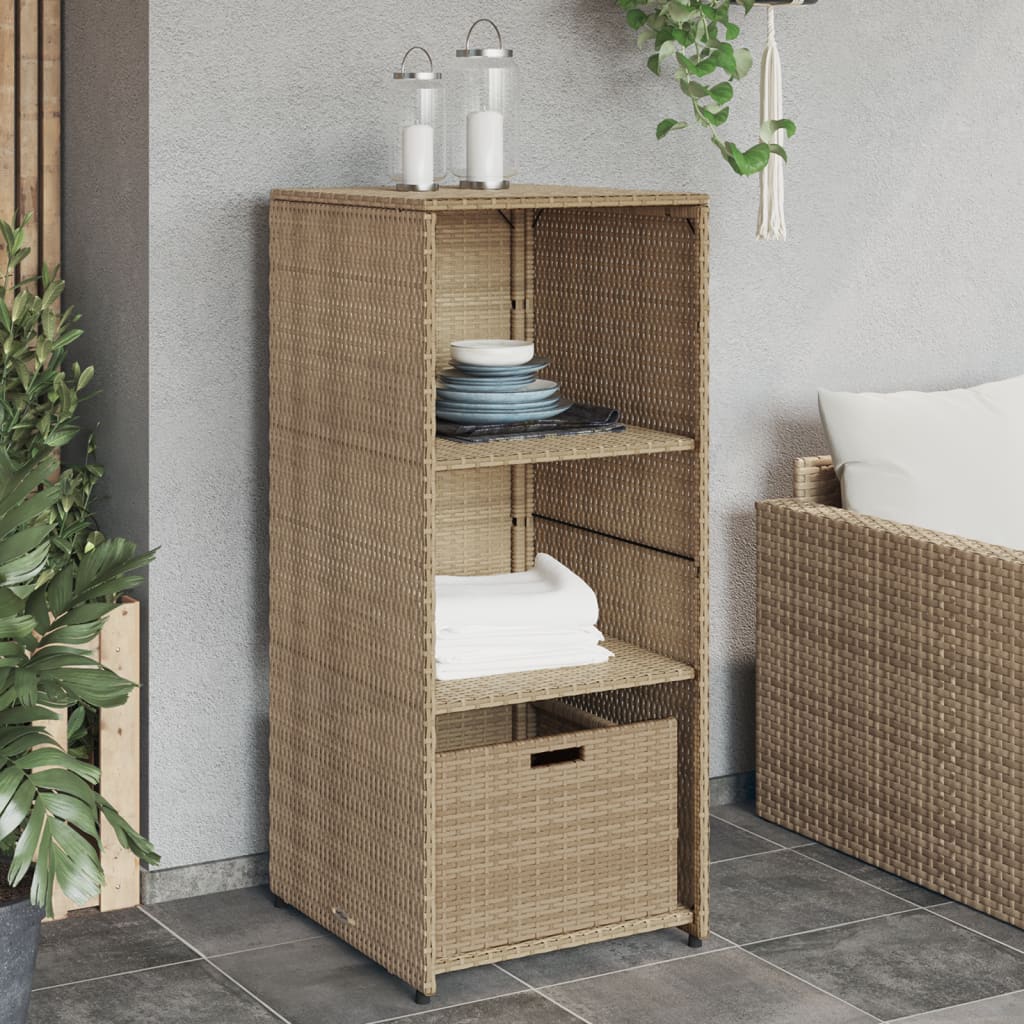 Putekasse Beige 50X55X115 Cm Polyrotting