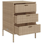 Putekasse Beige 55X59X80 Cm Polyrotting