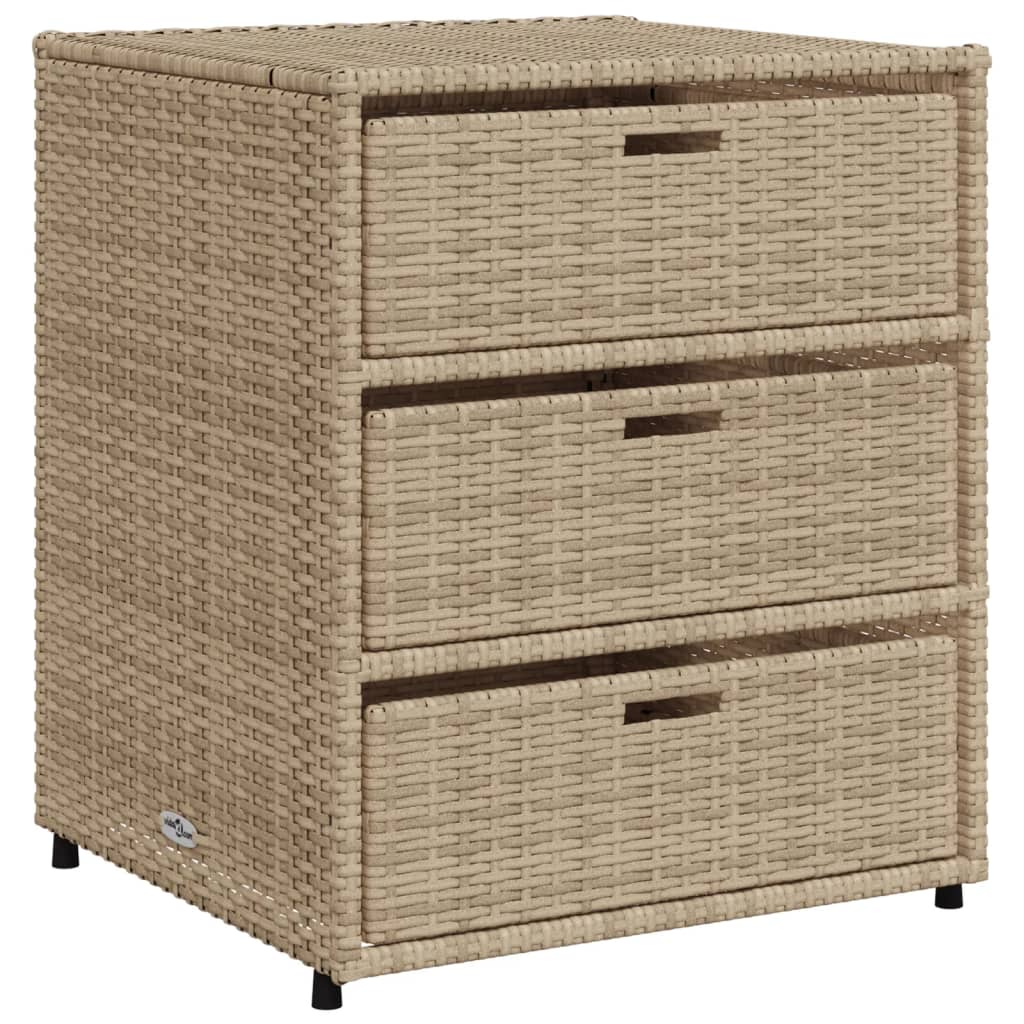 Putekasse Beige 55X59X69 Cm Polyrotting