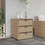 Putekasse Beige 55X59X69 Cm Polyrotting