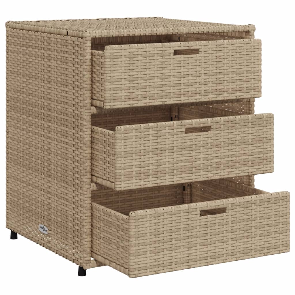 Putekasse Beige 55X59X69 Cm Polyrotting