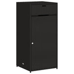 Putekasse Svart 55X55X111 Cm Polyrotting