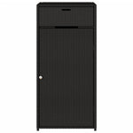 Putekasse Svart 55X55X111 Cm Polyrotting
