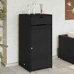 Putekasse Svart 55X55X111 Cm Polyrotting