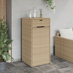Putekasse Beige 55X55X111 Cm Polyrotting