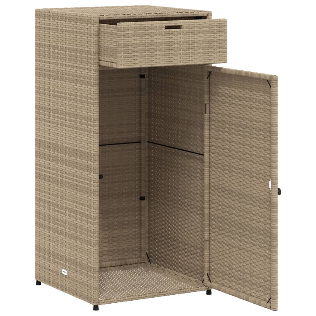 Putekasse Beige 55X55X111 Cm Polyrotting