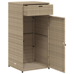Putekasse Beige 55X55X111 Cm Polyrotting