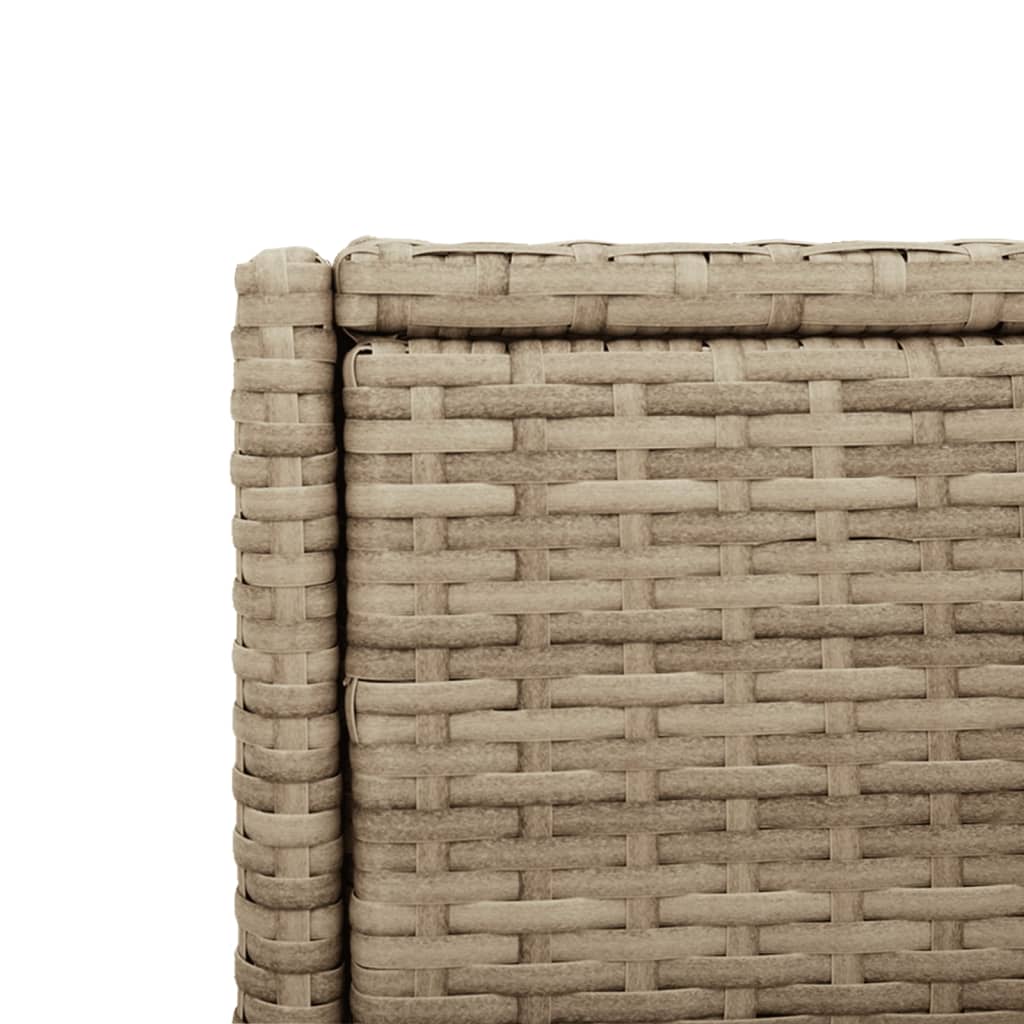 Putekasse Beige 55X55X111 Cm Polyrotting