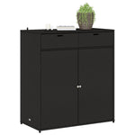 Putekasse Svart 105X55X113 Cm Polyrotting