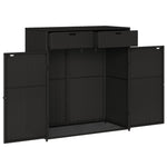 Putekasse Svart 105X55X113 Cm Polyrotting